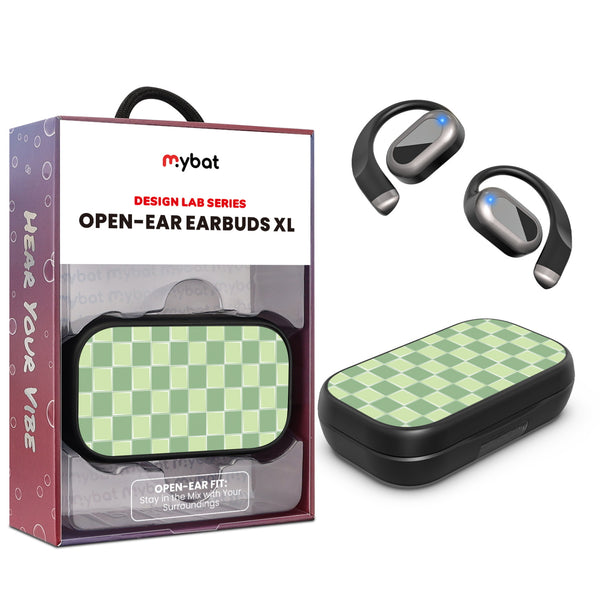 MyBat Design Lab Open-Ear Earbuds XL - Black - Matcha Check - MFHSBTST271-482-1.jpg