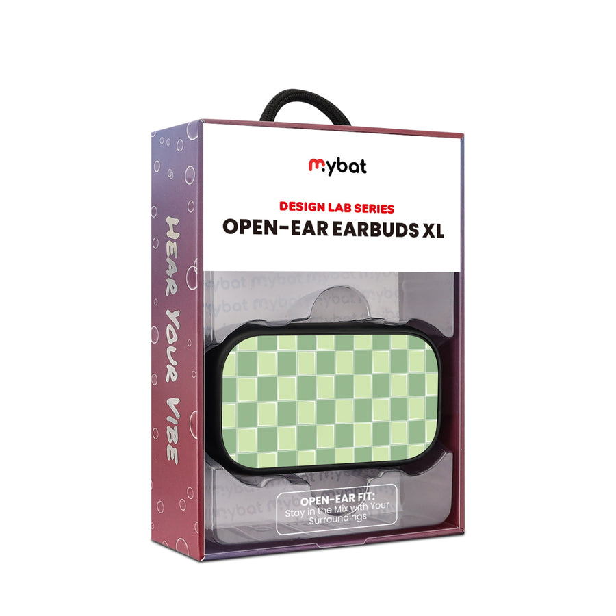 MyBat Design Lab Open-Ear Earbuds XL - Black - Matcha Check - MFHSBTST271-482-10.jpg