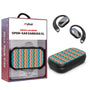 MyBat Design Lab Open-Ear Earbuds XL - Black - Heat Wave