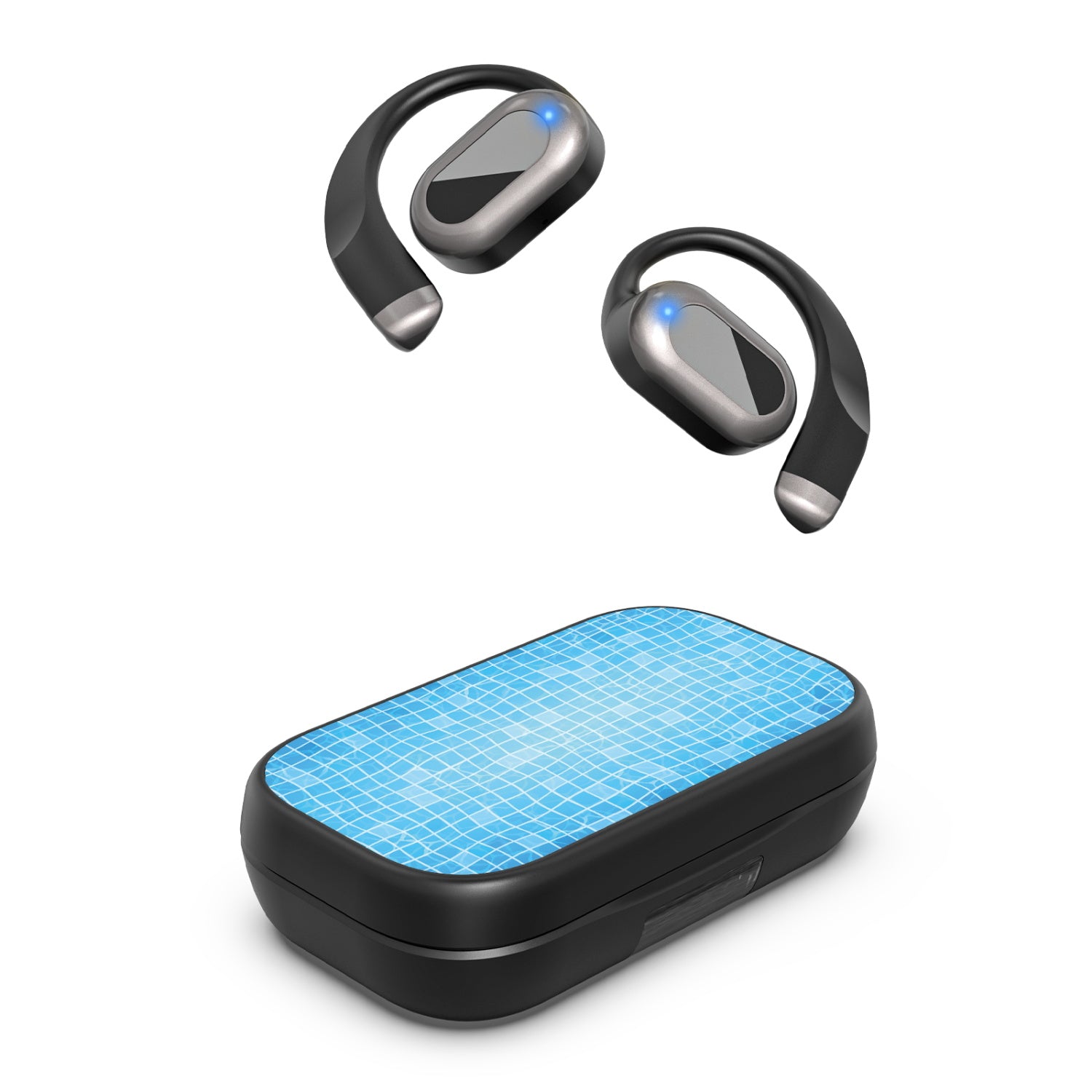 MyBat Design Lab Open-Ear Earbuds XL - Black - Pool Tile - MFHSBTST271-504-2.jpg