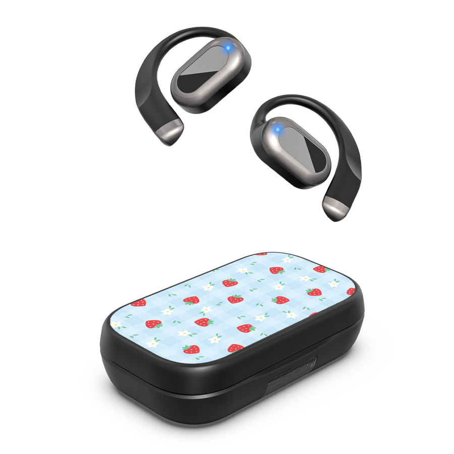 MyBat Design Lab Open-Ear Earbuds XL - Black - Sweet Strawberry - MFHSBTST271-525-1.JPG