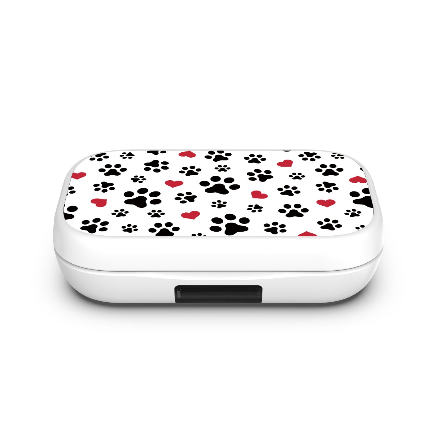 MyBat Design Lab Open-Ear Earbuds XL - White - Paw Prints and Hearts - MFHSBTST272-001-4.jpg