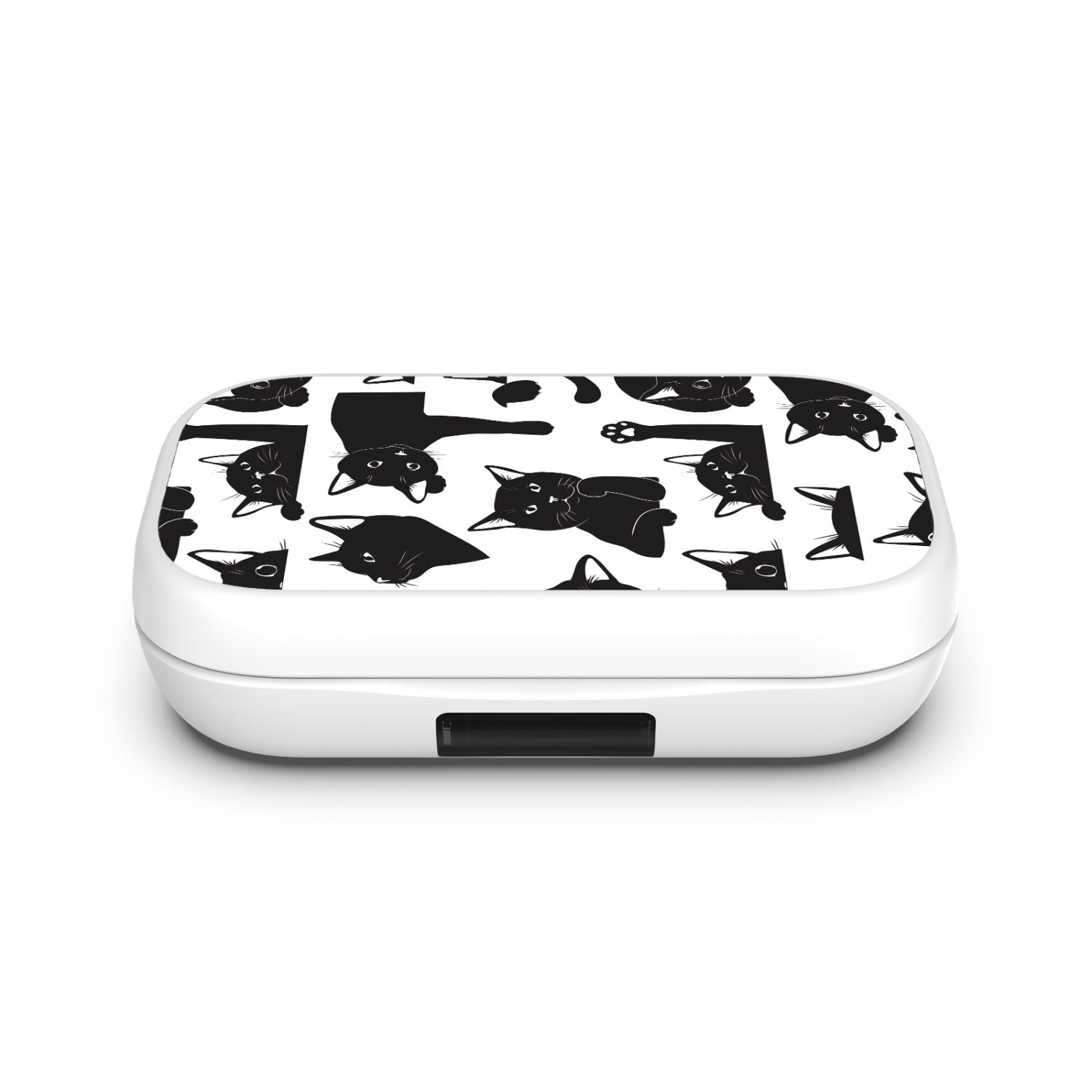 MyBat Design Lab Open-Ear Earbuds XL - White - Black Cats - MFHSBTST272-017-4.jpg