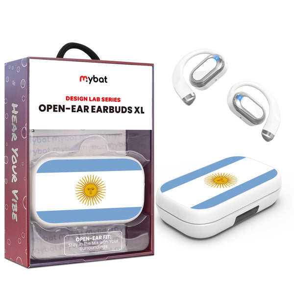MyBat Design Lab Open-Ear Earbuds XL - White - Argentinian Flag - MFHSBTST272-031-1.jpg