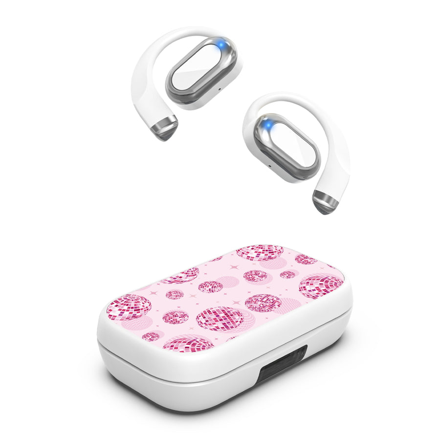 MyBat Design Lab Open-Ear Earbuds XL - White - Disco Balls - MFHSBTST272-109-2.jpg