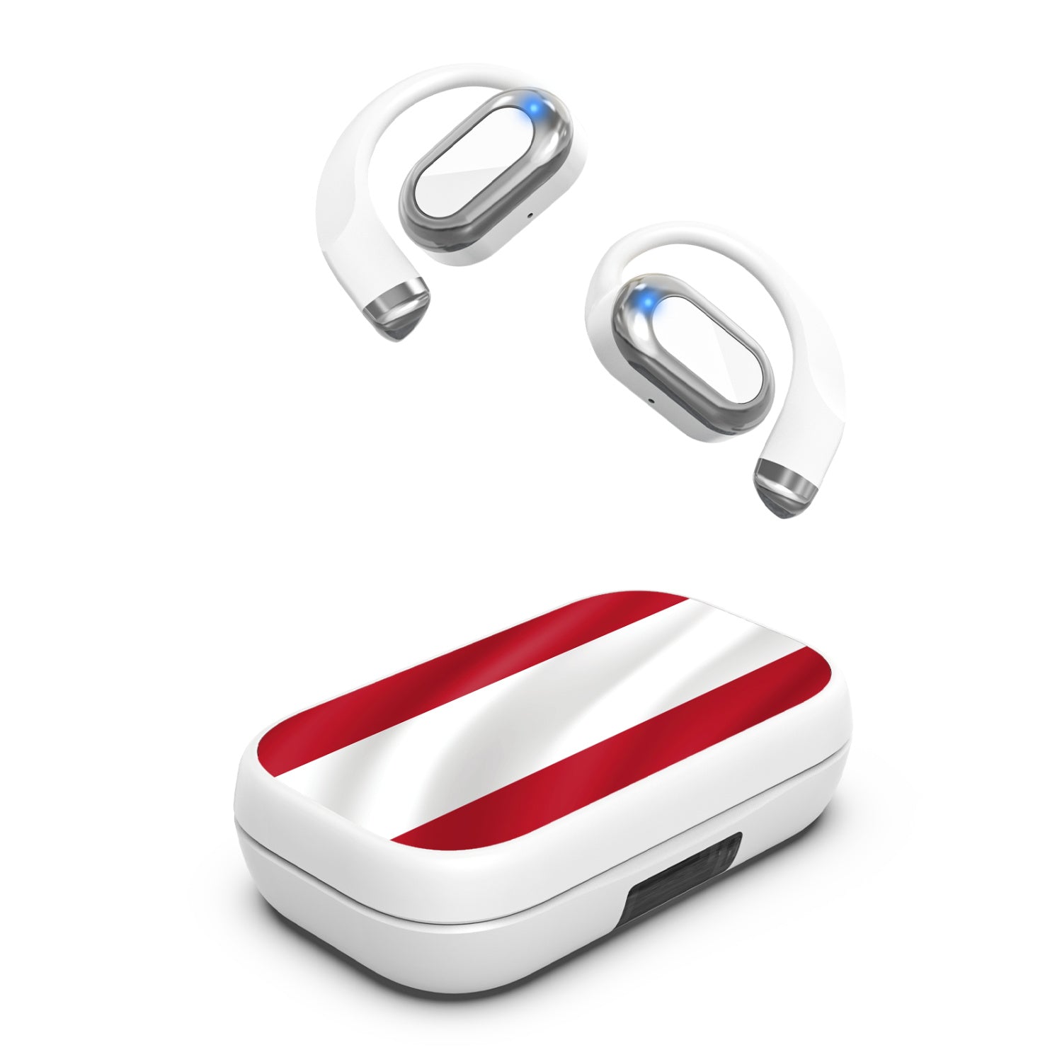 MyBat Design Lab Open-Ear Earbuds XL - White - Austria Flag - MFHSBTST272-141-2.jpg