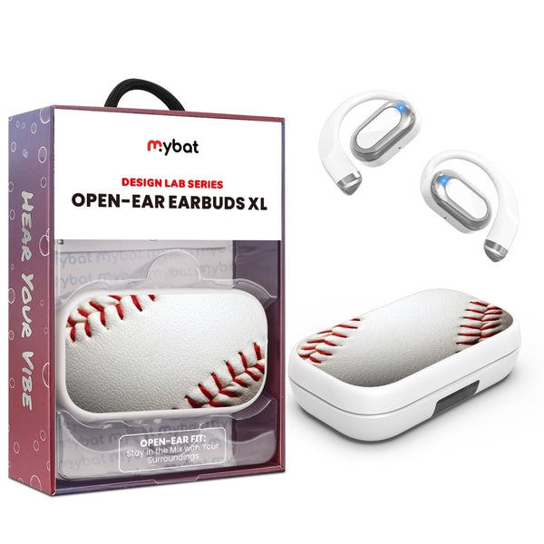 MyBat Design Lab Open-Ear Earbuds XL - White - Baseball - MFHSBTST272-171-1.jpg