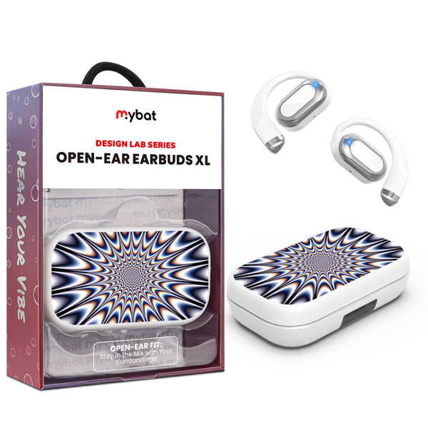 MyBat Design Lab Open-Ear Earbuds XL - White - Hypnotic Burst - MFHSBTST272-267-1.jpg