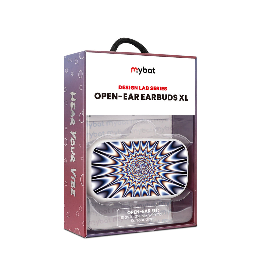 MyBat Design Lab Open-Ear Earbuds XL - White - Hypnotic Burst - MFHSBTST272-267-10.jpg