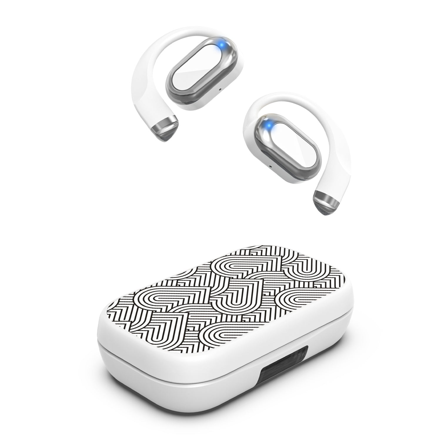 MyBat Design Lab Open-Ear Earbuds XL - White - Hearts Aligned - MFHSBTST272-331-2.jpg