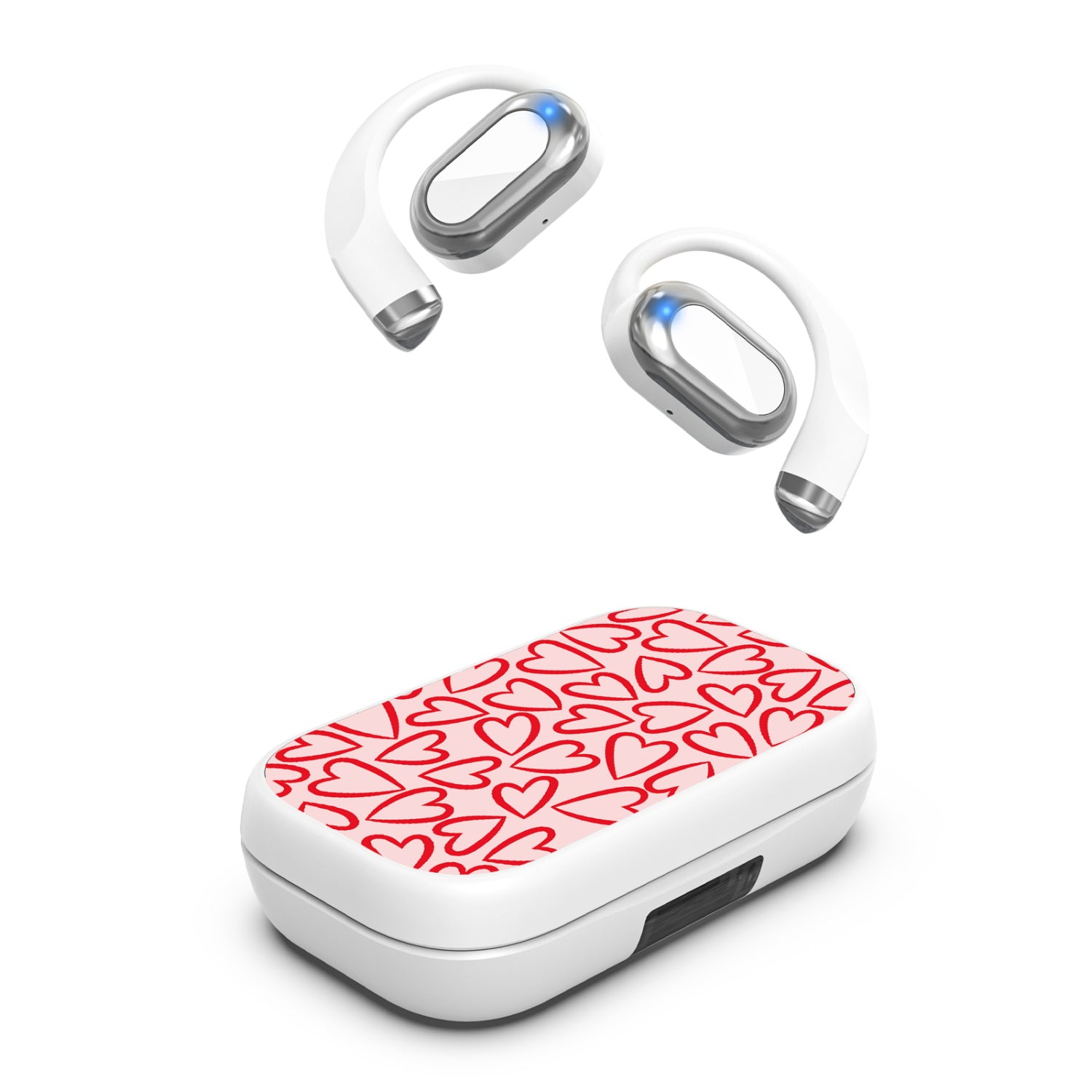 MyBat Design Lab Open-Ear Earbuds XL - White - Endless Hearts - MFHSBTST272-338-2.jpg