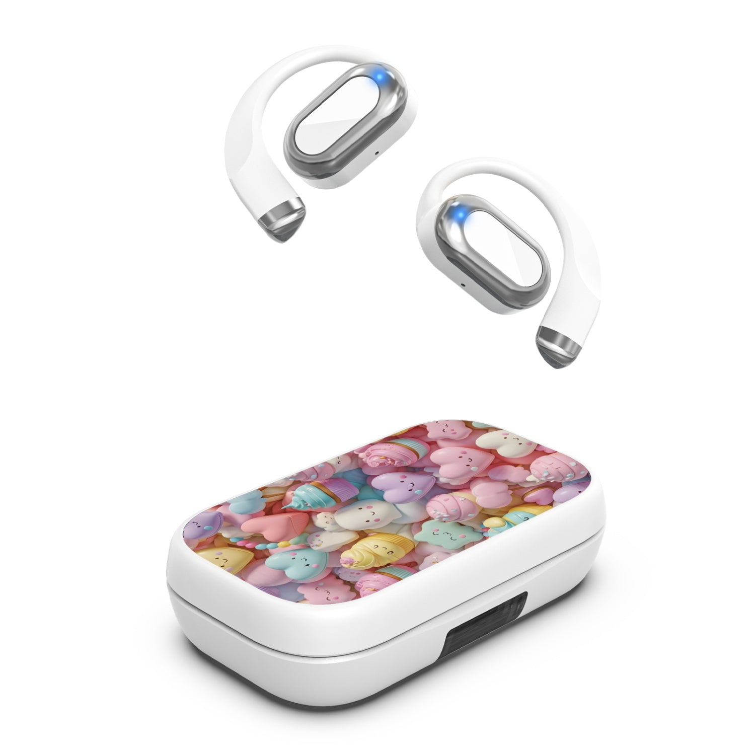 MyBat Design Lab Open-Ear Earbuds XL - White - Candy Love - MFHSBTST272-354-2.jpg