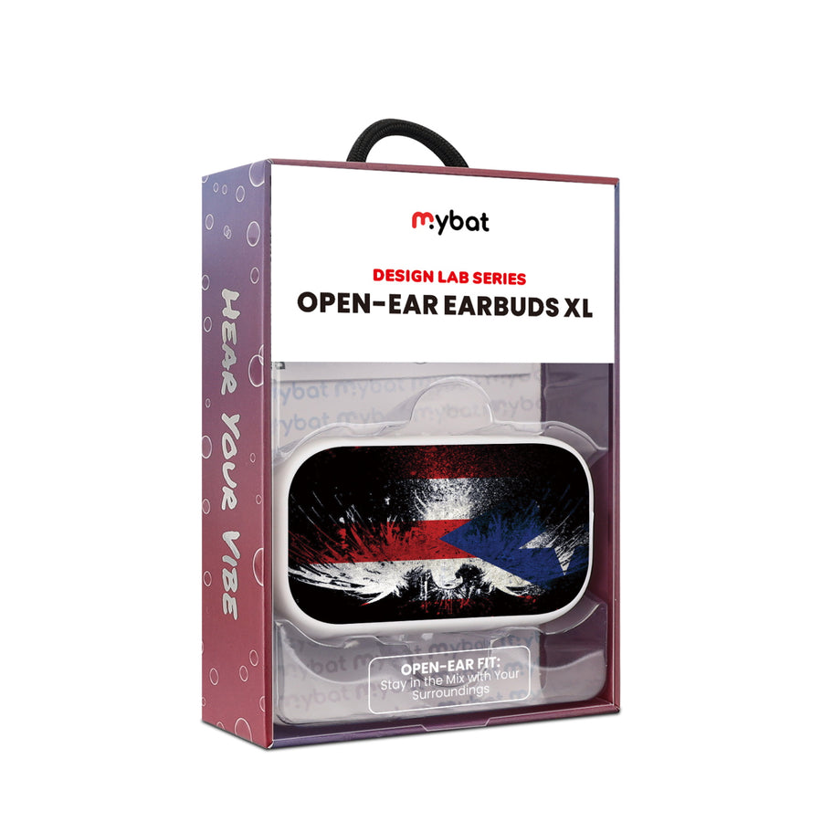 MyBat Design Lab Open-Ear Earbuds XL - White - Puerto Rico Eagle Flag - MFHSBTST272-359-10.jpg