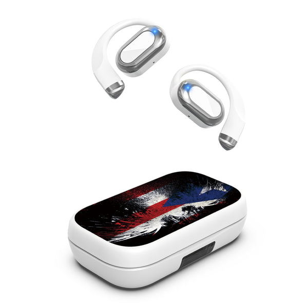 MyBat Design Lab Open-Ear Earbuds XL - White - Puerto Rico Eagle Flag - MFHSBTST272-359-2.jpg