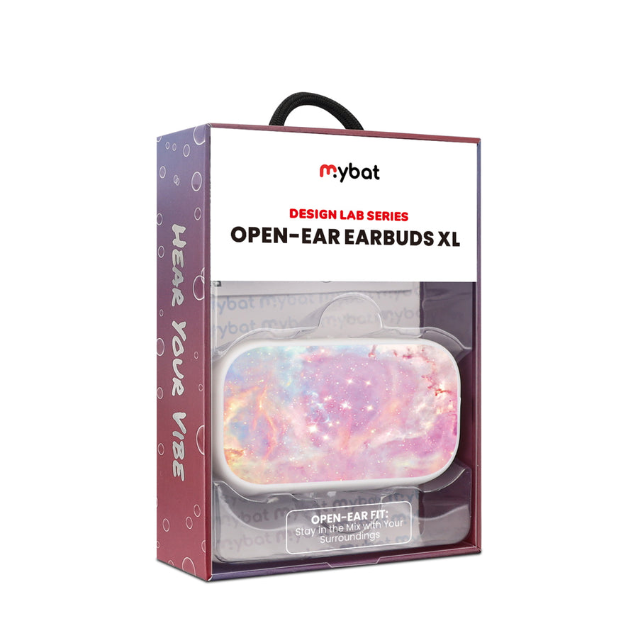MyBat Design Lab Open-Ear Earbuds XL - White - Pink Galaxies - MFHSBTST272-368-10.jpg