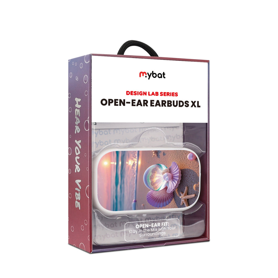 MyBat Design Lab Open-Ear Earbuds XL - White - Seashell Beach - MFHSBTST272-374-10.jpg