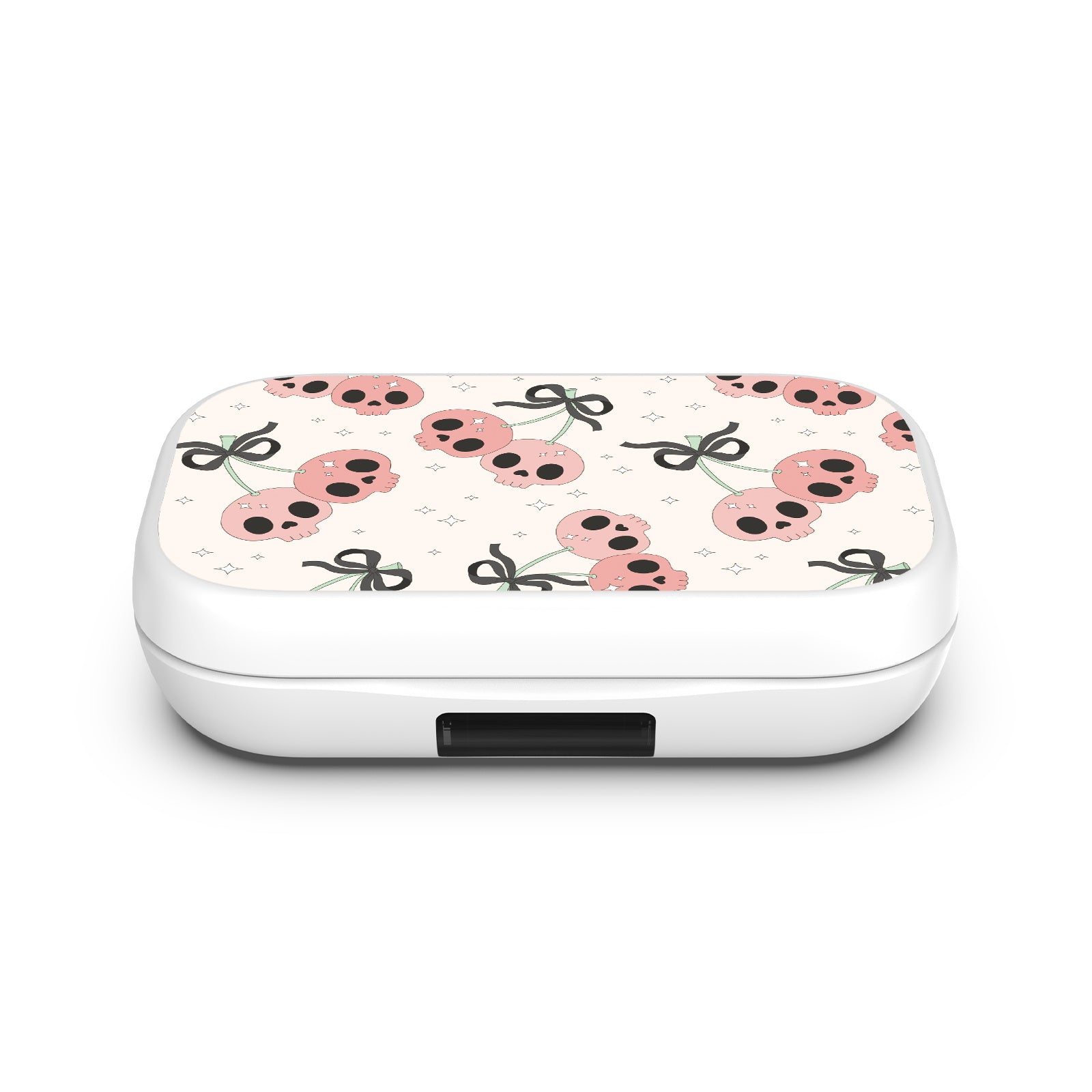MyBat Design Lab Open-Ear Earbuds XL - White - Cherry Skulls - MFHSBTST272-408-4.jpg