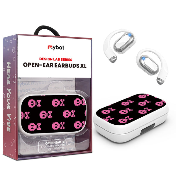 MyBat Design Lab Open-Ear Earbuds XL - White - Pretty Poison - MFHSBTST272-416-1.jpg