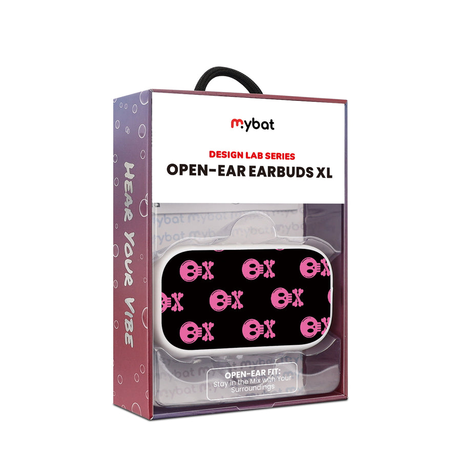 MyBat Design Lab Open-Ear Earbuds XL - White - Pretty Poison - MFHSBTST272-416-10.jpg
