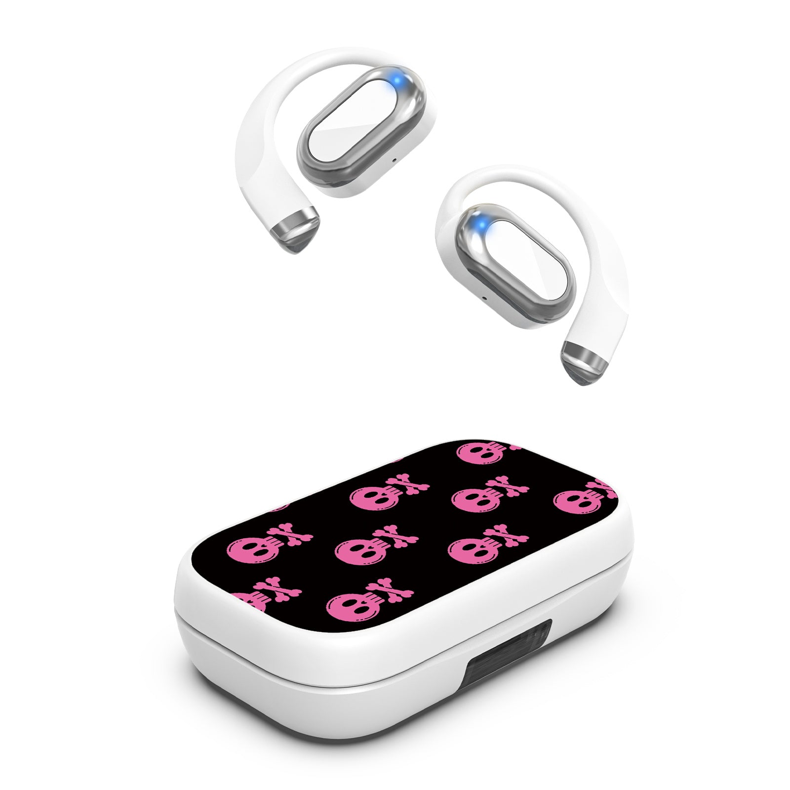 MyBat Design Lab Open-Ear Earbuds XL - White - Pretty Poison - MFHSBTST272-416-2.jpg