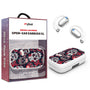 MyBat Design Lab Open-Ear Earbuds XL - White - Sugar Rose Skulls