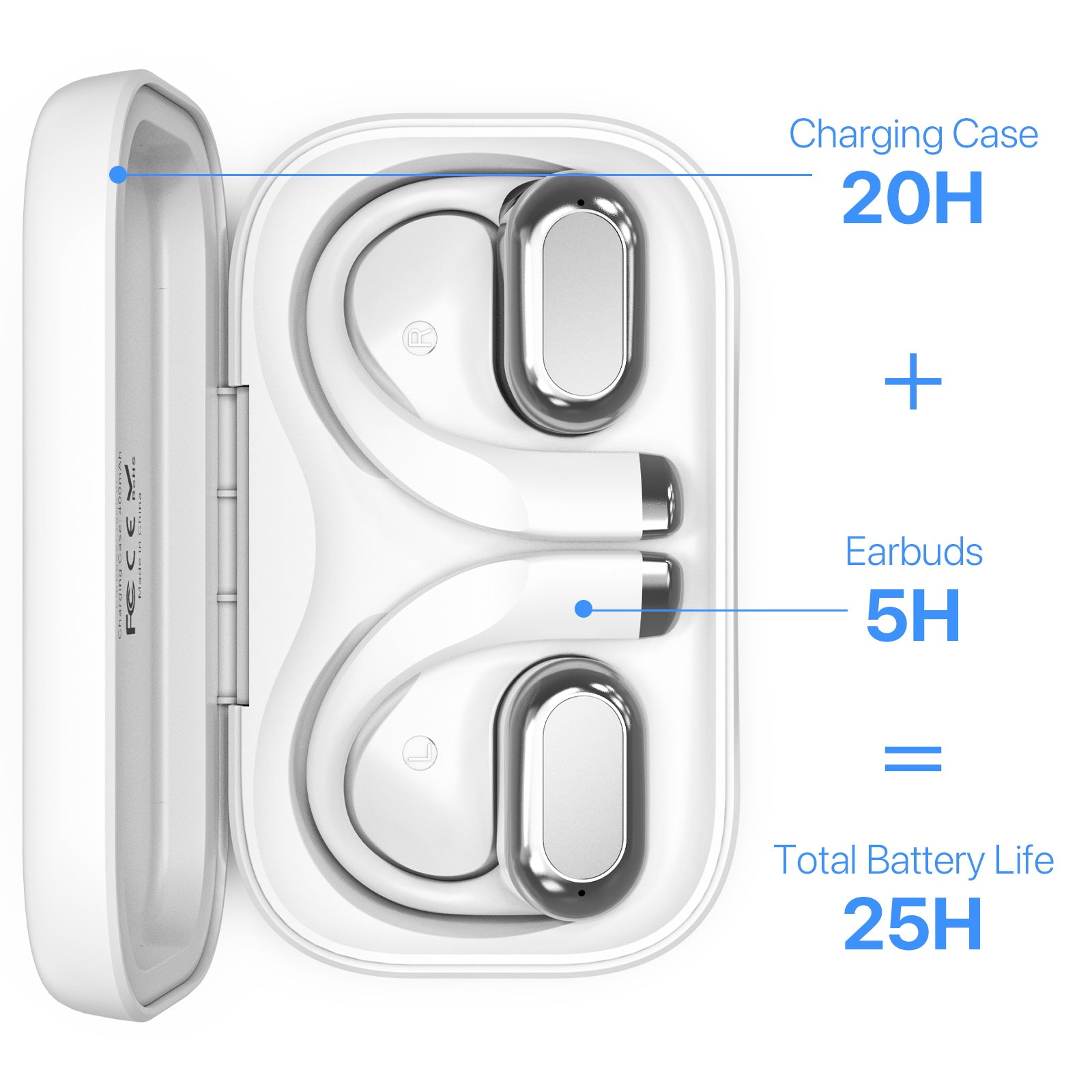 MyBat Design Lab Open-Ear Earbuds XL - White - Death Blooms - MFHSBTST272-419-5.jpg