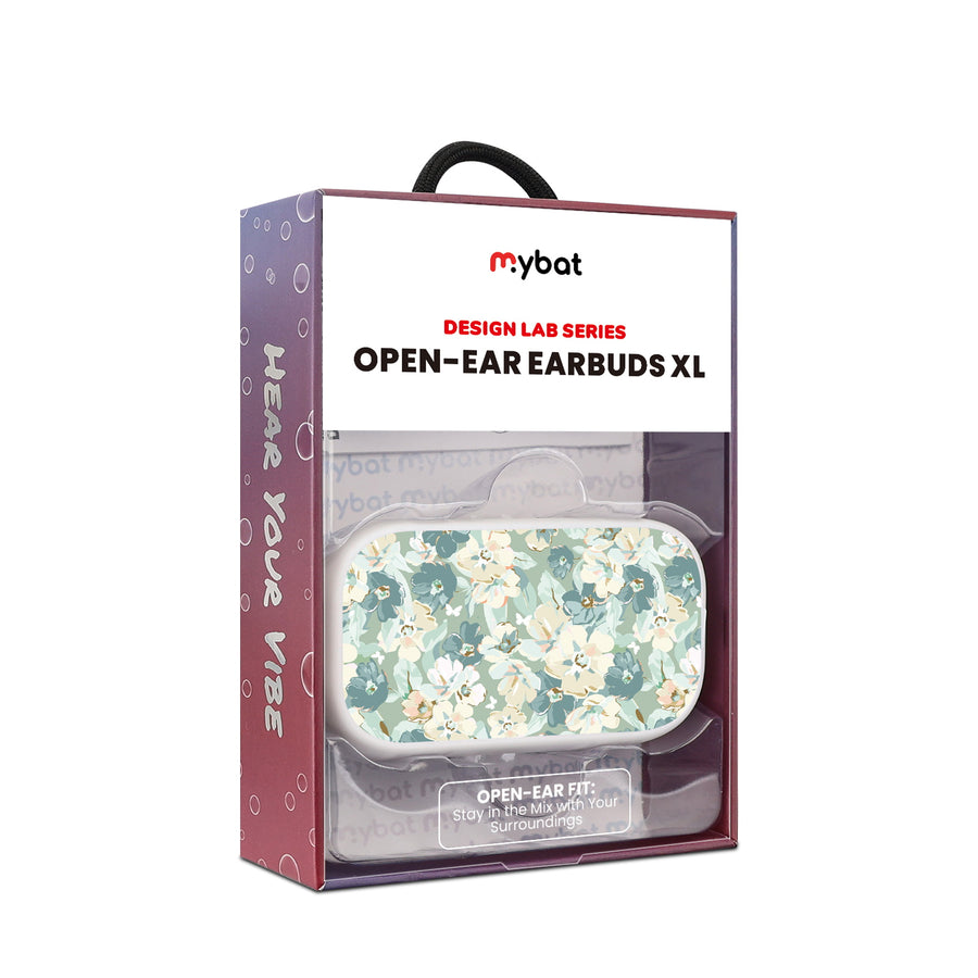 MyBat Design Lab Open-Ear Earbuds XL - White - Vintage Garden - MFHSBTST272-432-10.jpg