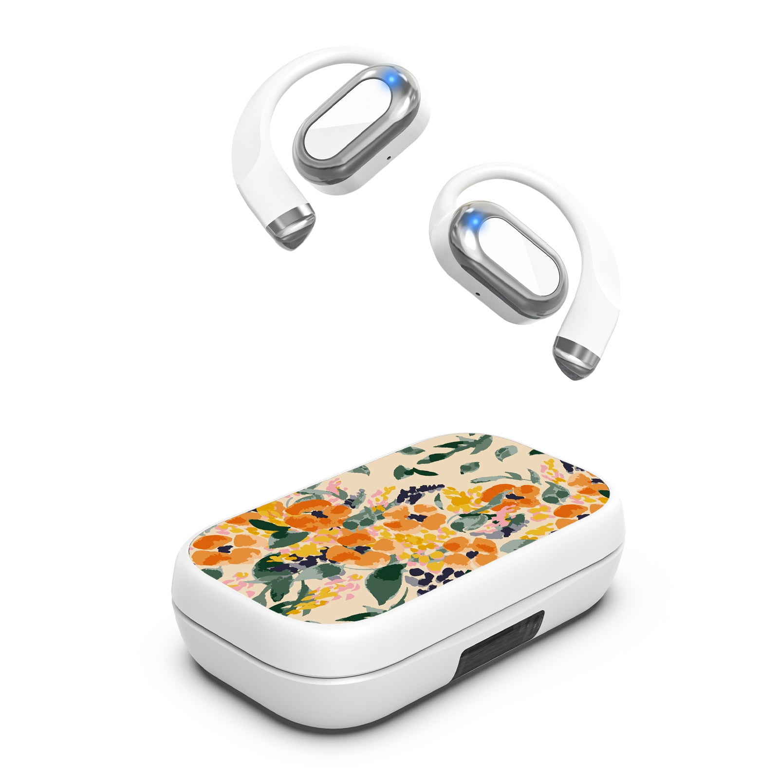 MyBat Design Lab Open-Ear Earbuds XL - White - Marigold Mix - MFHSBTST272-434-2.jpg