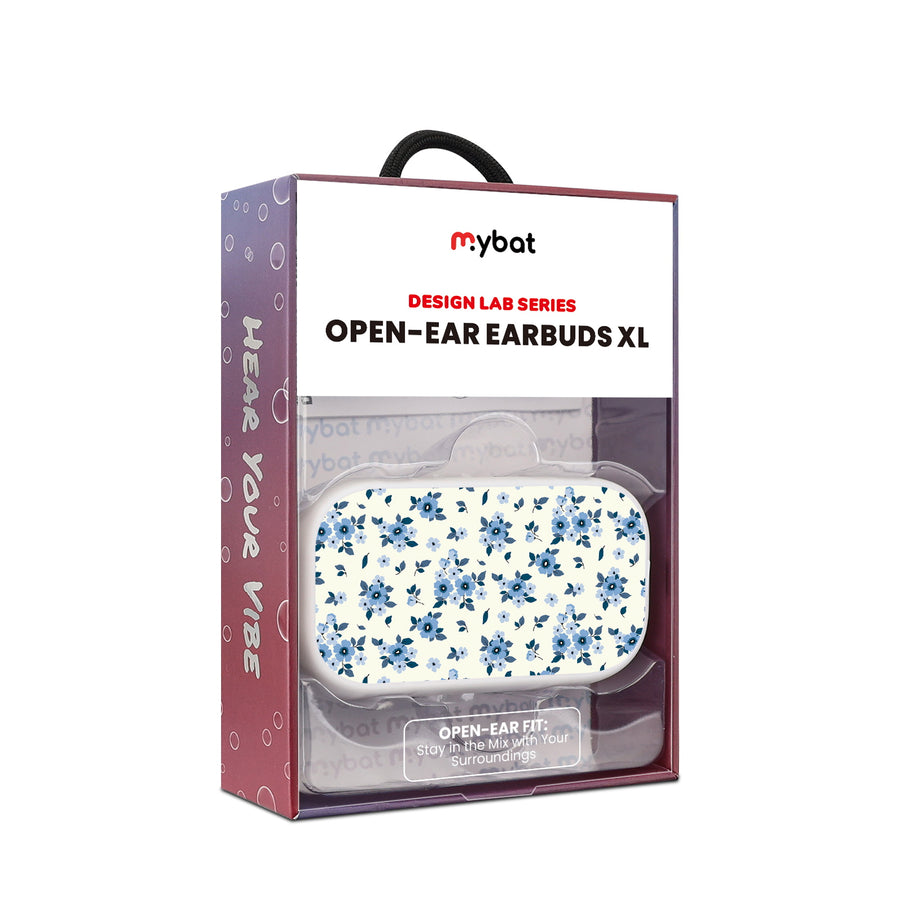 MyBat Design Lab Open-Ear Earbuds XL - White - Porcelain Petals - MFHSBTST272-437-10.jpg