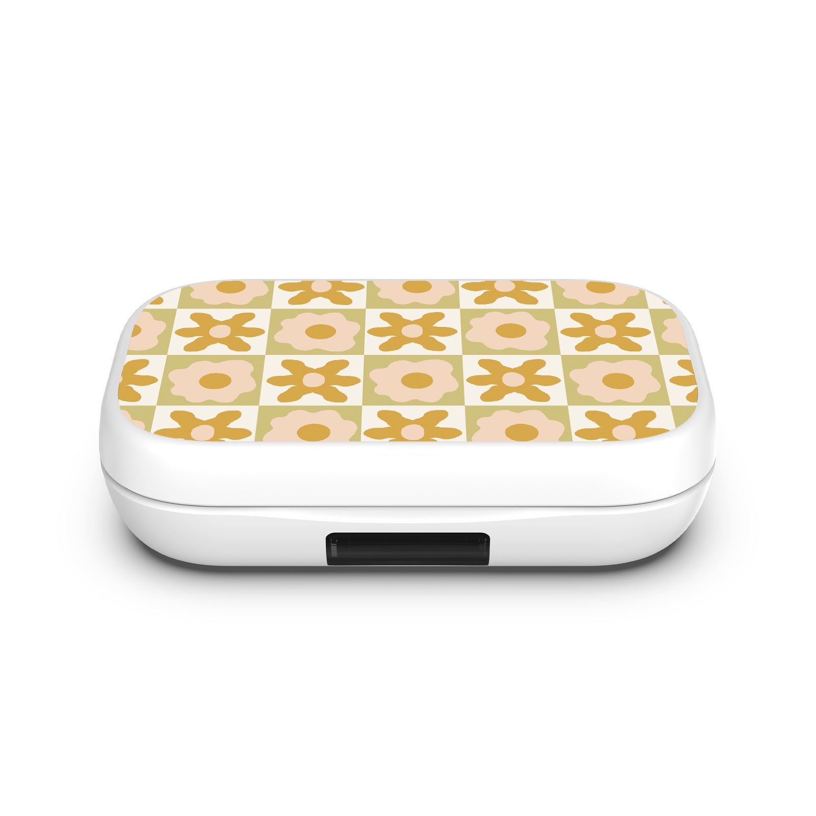 MyBat Design Lab Open-Ear Earbuds XL - White - Flower Grid - MFHSBTST272-441-4.jpg