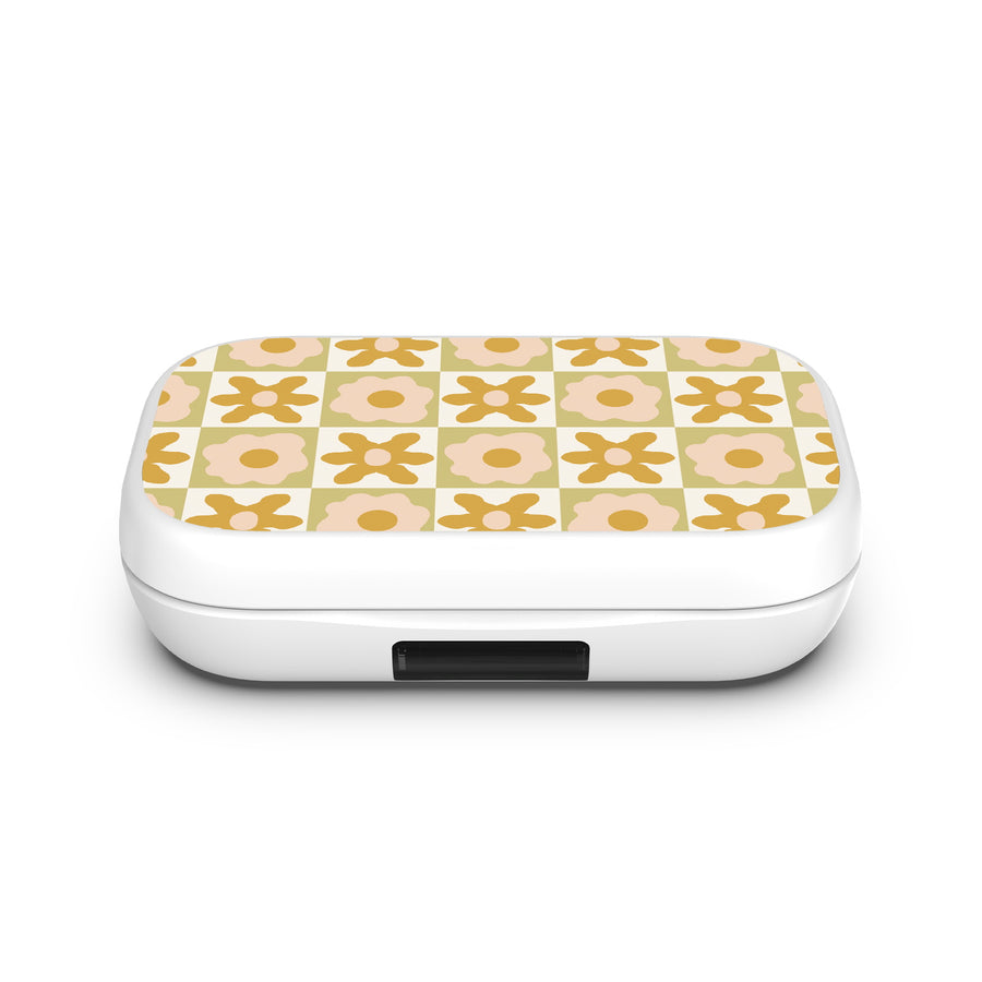 MyBat Design Lab Open-Ear Earbuds XL - White - Flower Grid - MFHSBTST272-441-4.jpg