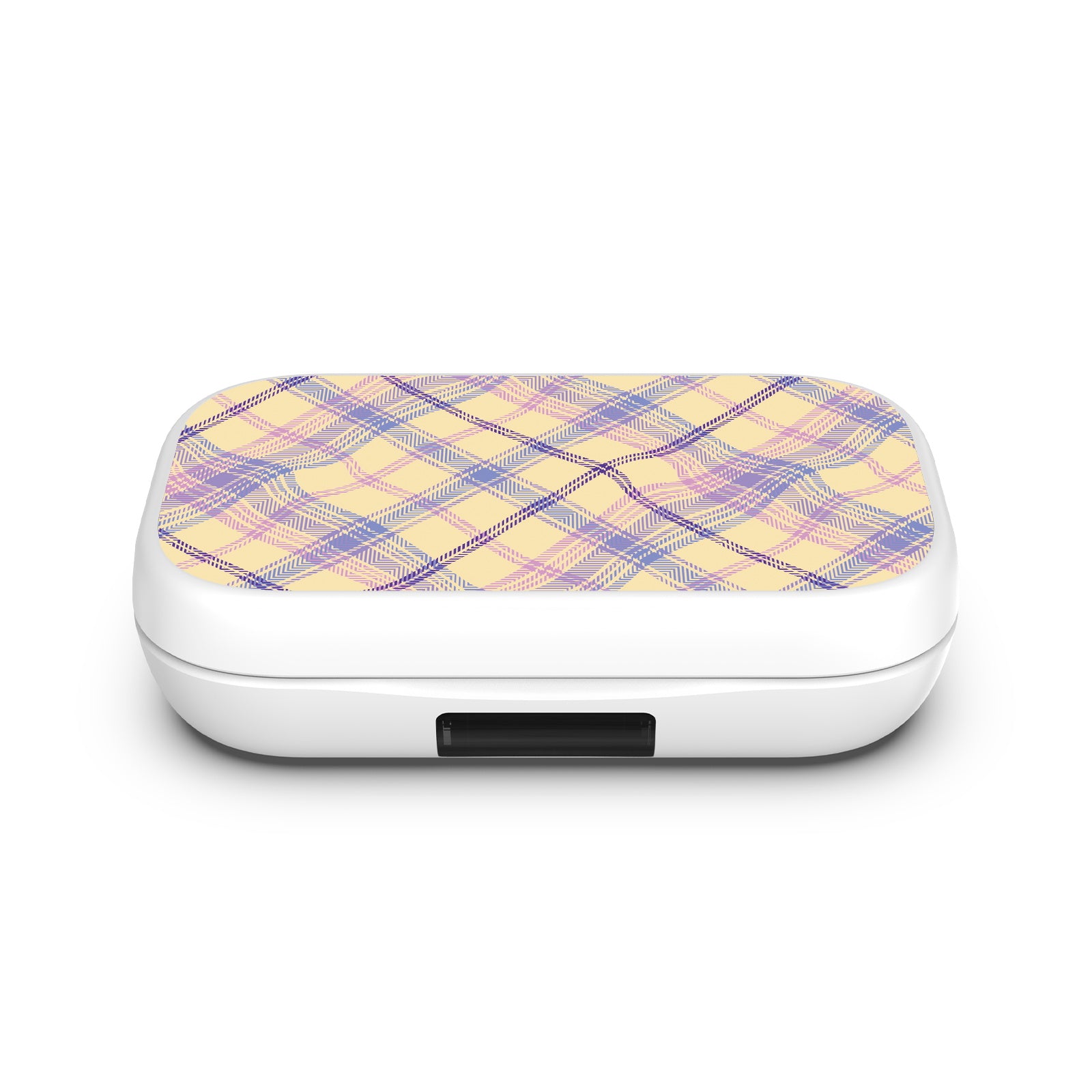 MyBat Design Lab Open-Ear Earbuds XL - White - Wavy Plaid - MFHSBTST272-442-4.jpg