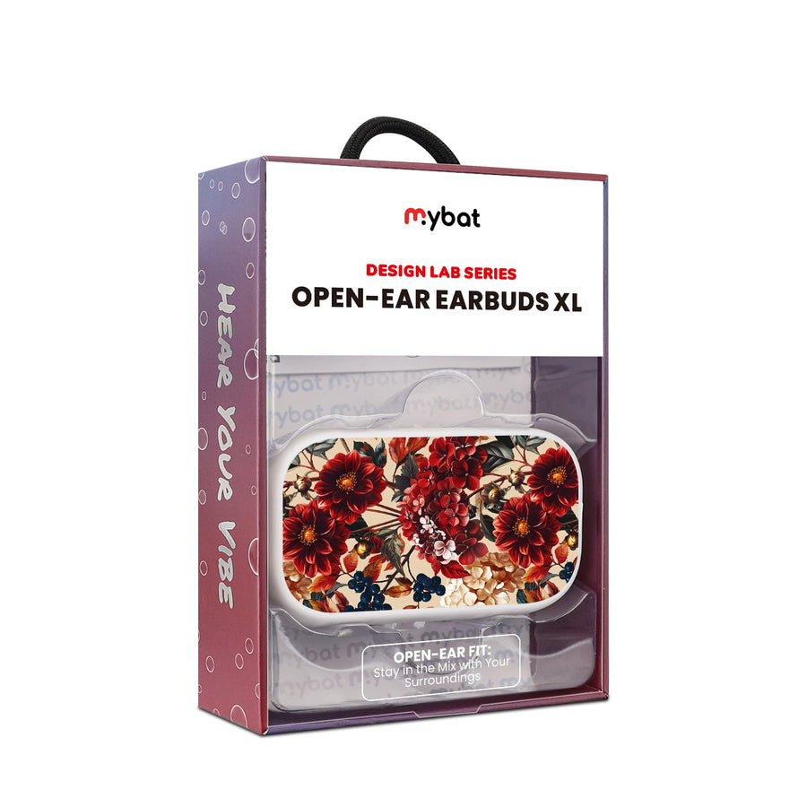 MyBat Design Lab Open-Ear Earbuds XL - White - Rust & Bloom - MFHSBTST272-449-10.jpg