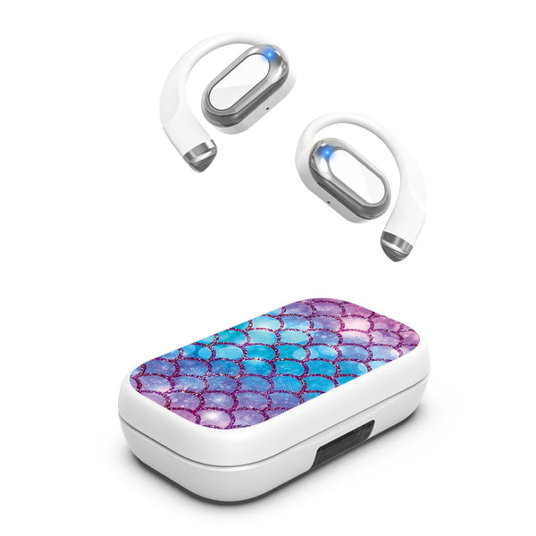 MyBat Design Lab Open-Ear Earbuds XL - White - Mermaid Scales - MFHSBTST272-458-2.jpg