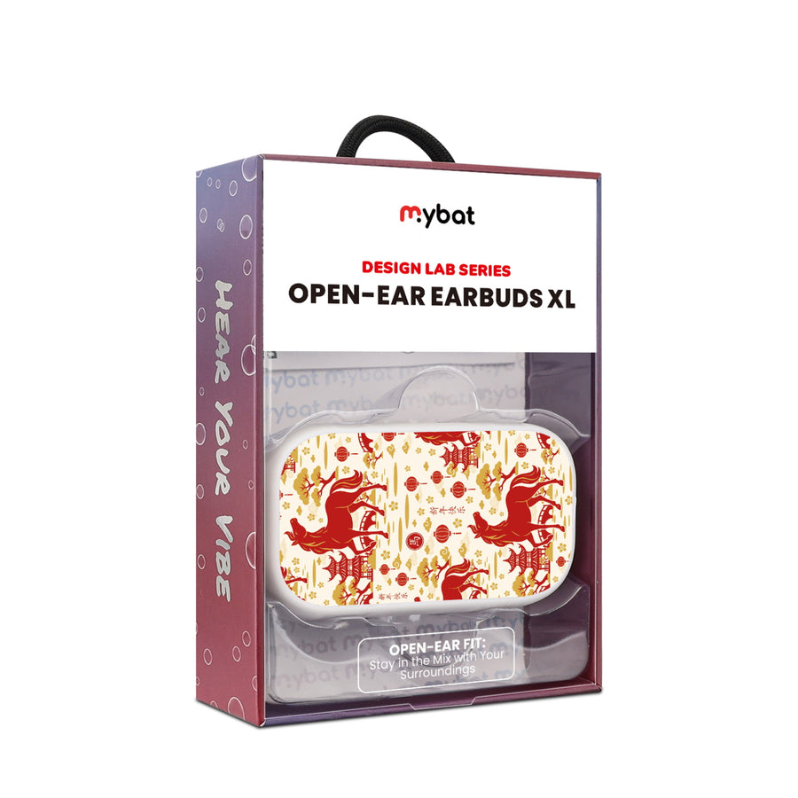 MyBat Design Lab Open-Ear Earbuds XL - White - Year of the Horse - MFHSBTST272-461-10.jpg