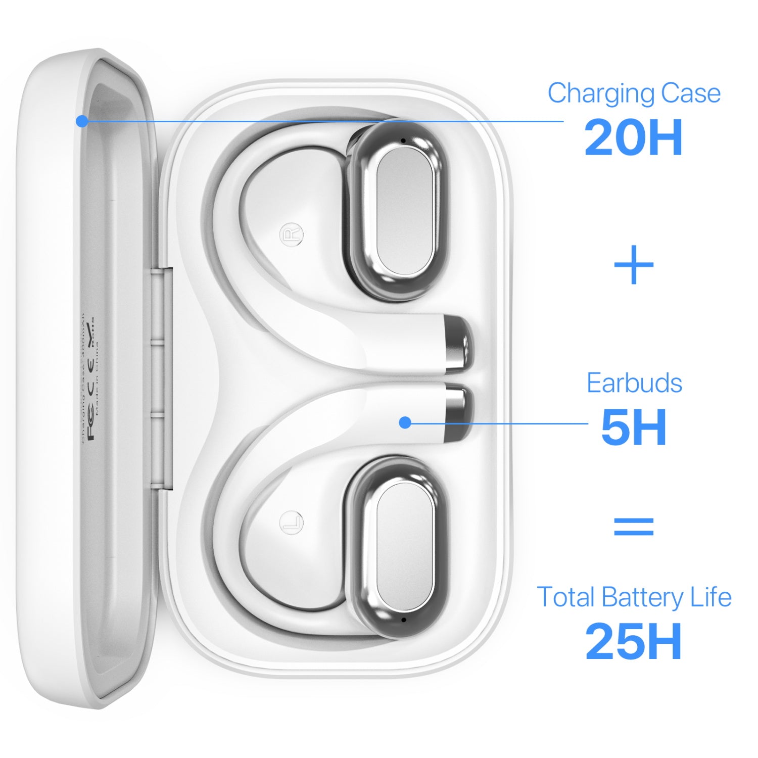 MyBat Design Lab Open-Ear Earbuds XL - White- Rose Mallow - MFHSBTST272-474-5.jpg