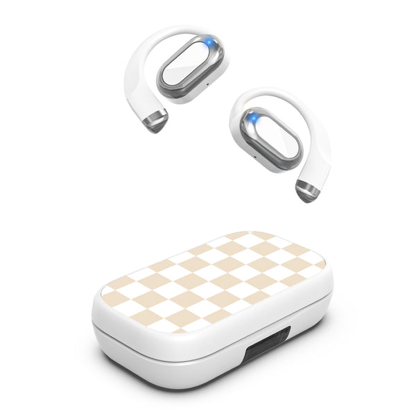 MyBat Design Lab Open-Ear Earbuds XL - White- Tan Check - MFHSBTST272-475-2.jpg