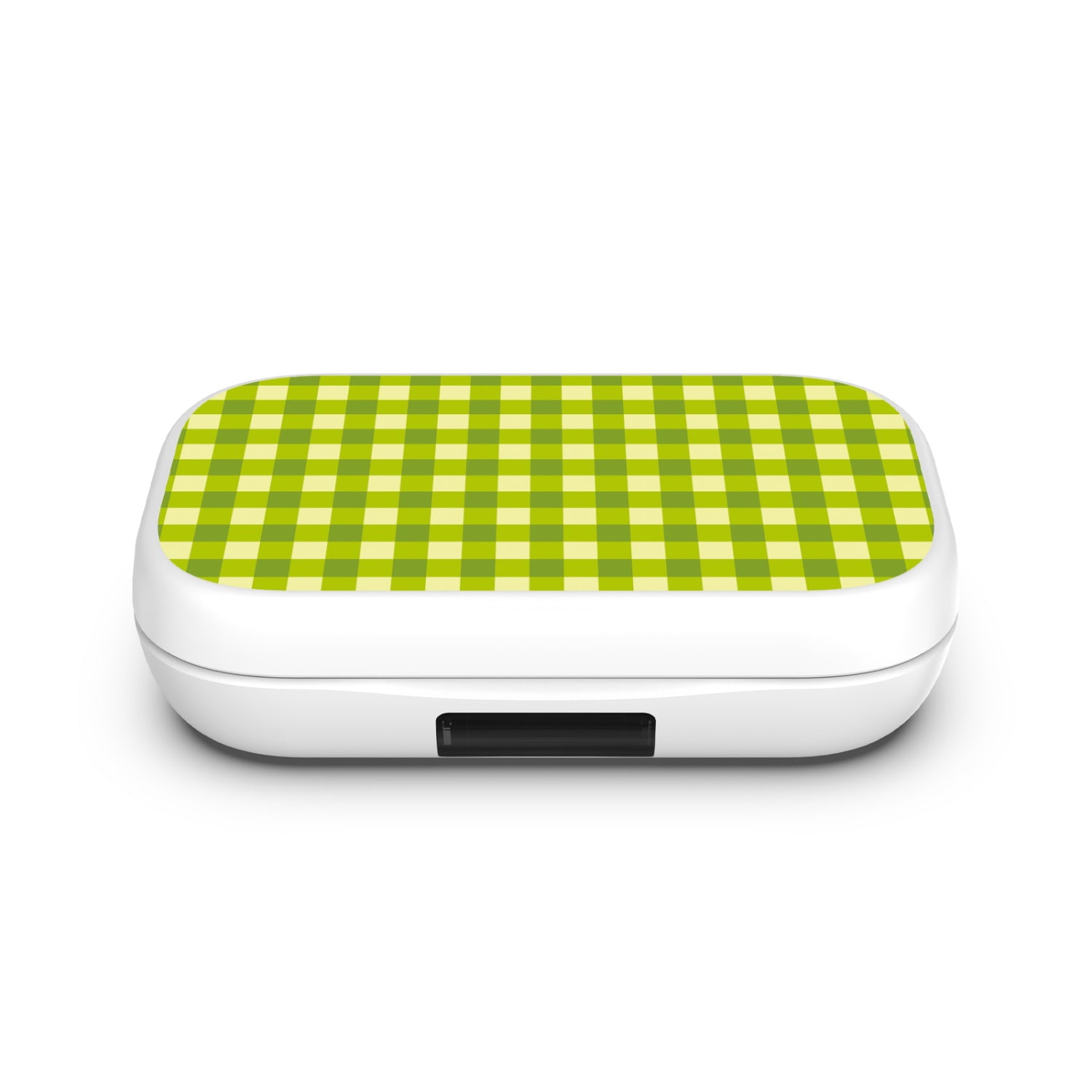 MyBat Design Lab Open-Ear Earbuds XL - White- Green Gingham - MFHSBTST272-476-4.jpg