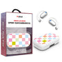 MyBat Design Lab Open-Ear Earbuds XL - White- Pastel Check