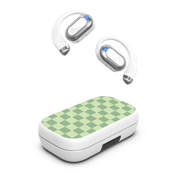 MyBat Design Lab Open-Ear Earbuds XL - White- Matcha Check - MFHSBTST272-482-2.jpg