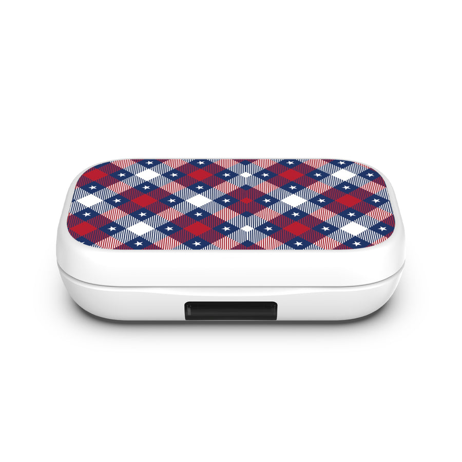 MyBat Design Lab Open-Ear Earbuds XL - White- Americana Plaid - MFHSBTST272-523-3.JPG