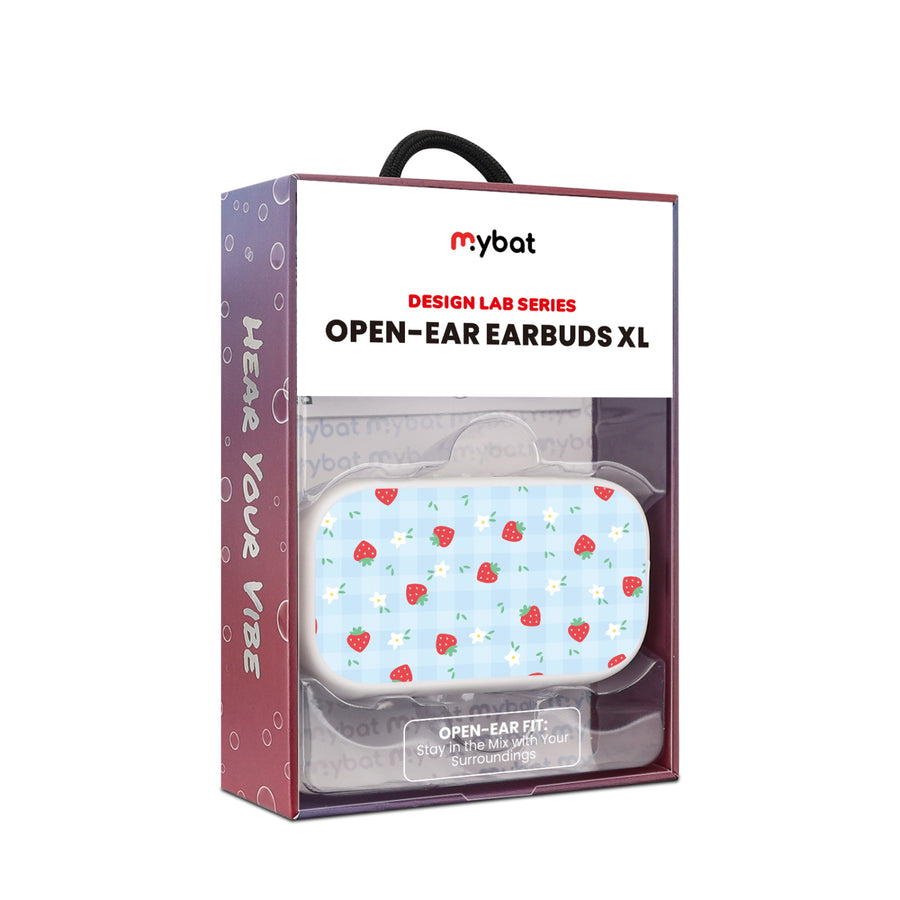 MyBat Design Lab Open-Ear Earbuds XL - White- Sweet Strawberry - MFHSBTST272-525-20.JPG