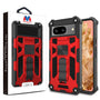 MyBat Sturdy Hybrid Protector Cover (with Stand) for Google Pixel 8 - Red / Black