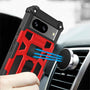 MyBat Sturdy Hybrid Protector Cover (with Stand) for Google Pixel 8 - Red / Black - MGP8CSFSSS003-9.jpg
