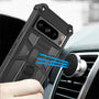 MyBat Sturdy Hybrid Protector Cover (with Stand) for Google Pixel 8 Pro - Black / Black - MGP8PCSFSSS001-9.jpg