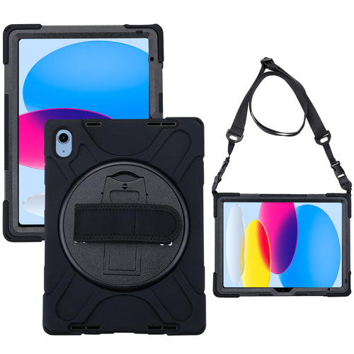 MyBat TurnTablet Xtra Grip Series - iPad 10.9 (2022) / iPad 11 (2025) - Black / Black - MIP1092CSRSSS001-1.jpg