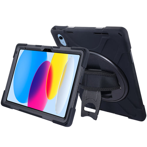 MyBat TurnTablet Xtra Grip Series - iPad 10.9 (2022) / iPad 11 (2025) - Black / Black - MIP1092CSRSSS001-4.jpg