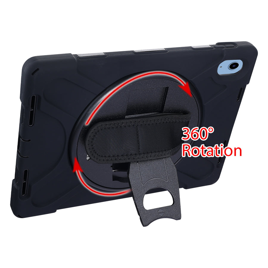 MyBat TurnTablet Xtra Grip Series - iPad 10.9 (2022) / iPad 11 (2025) - Black / Black - MIP1092CSRSSS001-5.jpg