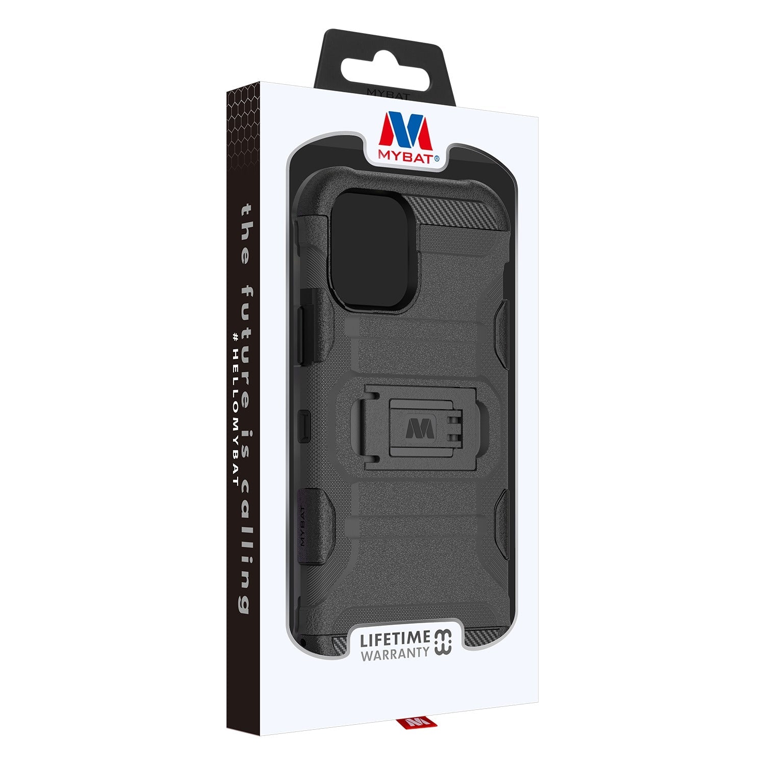 MyBat Storm Tank Hybrid Protector Case [Military-Grade Certified] for Apple iPhone 12 mini - Black / Black