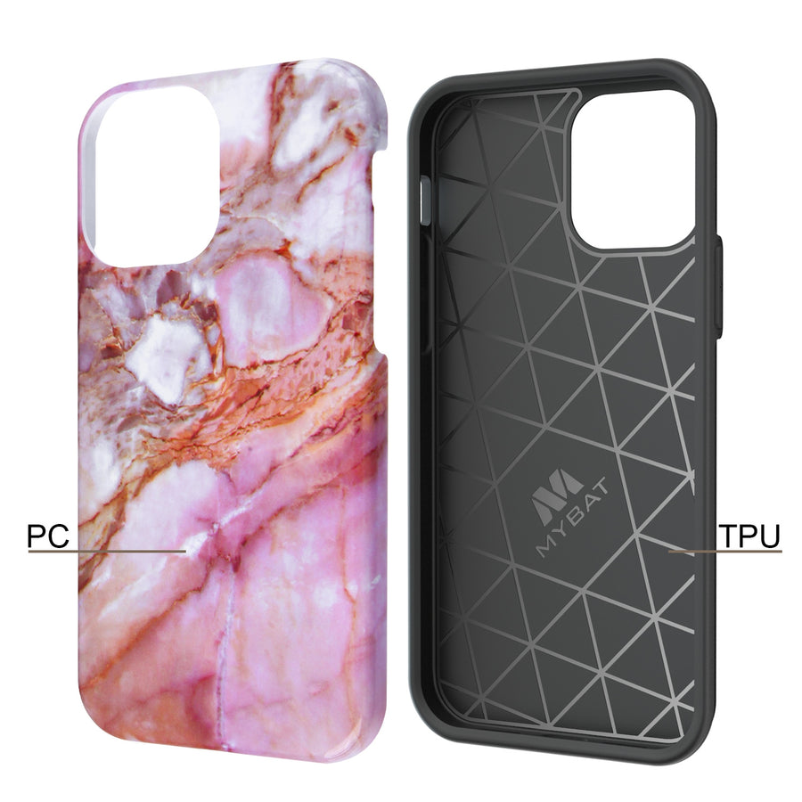 MyBat Fuse Series Case for Apple iPhone 12 mini - Pink Marble - MIP12CSD5FM004-3.jpg